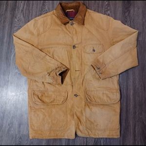 Vintage Banana Republic Canvas Field Chore Coat Jacket Distressed Size S -1456.